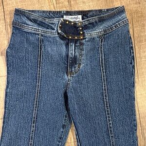 Vintage Y2K High-Rise Dark Blue Jeans size16